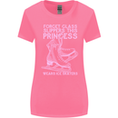 Funny Skater This Princess Wears Ice Skates Womens Wider Cut T-Shirt Azalea