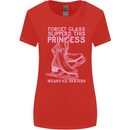 Funny Skater This Princess Wears Ice Skates Womens Wider Cut T-Shirt Red