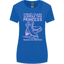 Funny Skater This Princess Wears Ice Skates Womens Wider Cut T-Shirt Royal Blue