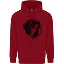 Funny Snowboarder Don't Follow Me Childrens Kids Hoodie Red