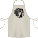 Funny Snowboarder Don't Follow Me Cotton Apron 100% Organic Natural