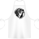 Funny Snowboarder Don't Follow Me Cotton Apron 100% Organic White