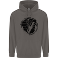 Funny Snowboarder Don't Follow Me Mens 80% Cotton Hoodie Charcoal