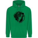 Funny Snowboarder Don't Follow Me Mens 80% Cotton Hoodie Irish Green