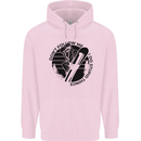 Funny Snowboarder Don't Follow Me Mens 80% Cotton Hoodie Light Pink