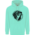 Funny Snowboarder Don't Follow Me Mens 80% Cotton Hoodie Peppermint