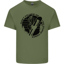 Funny Snowboarder Don't Follow Me Mens Cotton T-Shirt Tee Top Military Green