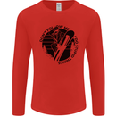 Funny Snowboarder Don't Follow Me Mens Long Sleeve T-Shirt Red