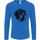 Funny Snowboarder Don't Follow Me Mens Long Sleeve T-Shirt Royal Blue