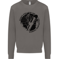 Funny Snowboarder Don't Follow Me Mens Sweatshirt Jumper Charcoal