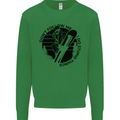 Funny Snowboarder Don't Follow Me Mens Sweatshirt Jumper Irish Green
