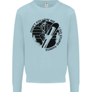 Funny Snowboarder Don't Follow Me Mens Sweatshirt Jumper Light Blue