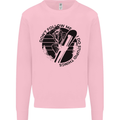 Funny Snowboarder Don't Follow Me Mens Sweatshirt Jumper Light Pink
