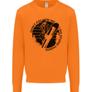 Funny Snowboarder Don't Follow Me Mens Sweatshirt Jumper Orange
