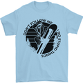 Funny Snowboarder Don't Follow Me Mens T-Shirt 100% Cotton Light Blue