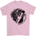 Funny Snowboarder Don't Follow Me Mens T-Shirt 100% Cotton Light Pink