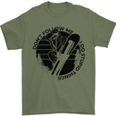 Funny Snowboarder Don't Follow Me Mens T-Shirt 100% Cotton Military Green