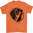 Funny Snowboarder Don't Follow Me Mens T-Shirt 100% Cotton Orange