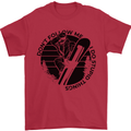Funny Snowboarder Don't Follow Me Mens T-Shirt 100% Cotton Red