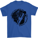 Funny Snowboarder Don't Follow Me Mens T-Shirt 100% Cotton Royal Blue
