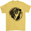 Funny Snowboarder Don't Follow Me Mens T-Shirt 100% Cotton Yellow