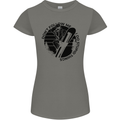Funny Snowboarder Don't Follow Me Womens Petite Cut T-Shirt Charcoal