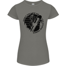 Funny Snowboarder Don't Follow Me Womens Petite Cut T-Shirt Charcoal