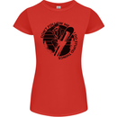 Funny Snowboarder Don't Follow Me Womens Petite Cut T-Shirt Red