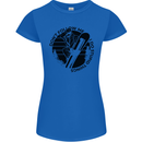 Funny Snowboarder Don't Follow Me Womens Petite Cut T-Shirt Royal Blue