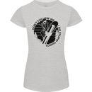 Funny Snowboarder Don't Follow Me Womens Petite Cut T-Shirt Sports Grey