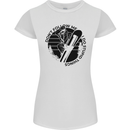 Funny Snowboarder Don't Follow Me Womens Petite Cut T-Shirt White