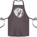 Funny Snowboarding Dont Follow Me Cotton Apron 100% Organic Dark Grey