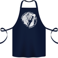 Funny Snowboarding Dont Follow Me Cotton Apron 100% Organic Navy Blue