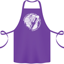 Funny Snowboarding Dont Follow Me Cotton Apron 100% Organic Purple