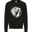 Funny Snowboarding Dont Follow Me Kids Sweatshirt Jumper Black