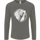 Funny Snowboarding Dont Follow Me Mens Long Sleeve T-Shirt Charcoal