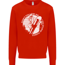 Funny Snowboarding Dont Follow Me Mens Sweatshirt Jumper Bright Red
