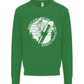Funny Snowboarding Dont Follow Me Mens Sweatshirt Jumper Irish Green