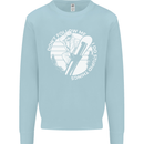Funny Snowboarding Dont Follow Me Mens Sweatshirt Jumper Light Blue