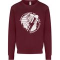 Funny Snowboarding Dont Follow Me Mens Sweatshirt Jumper Maroon