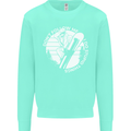 Funny Snowboarding Dont Follow Me Mens Sweatshirt Jumper Peppermint