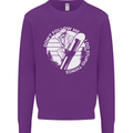 Funny Snowboarding Dont Follow Me Mens Sweatshirt Jumper Purple