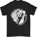 Funny Snowboarding Dont Follow Me Mens T-Shirt 100% Cotton Black