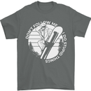 Funny Snowboarding Dont Follow Me Mens T-Shirt 100% Cotton Charcoal