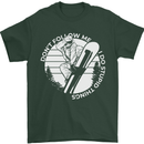 Funny Snowboarding Dont Follow Me Mens T-Shirt 100% Cotton Forest Green