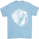 Funny Snowboarding Dont Follow Me Mens T-Shirt 100% Cotton Light Blue