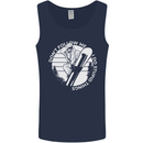 Funny Snowboarding Dont Follow Me Mens Vest Tank Top Navy Blue