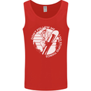 Funny Snowboarding Dont Follow Me Mens Vest Tank Top Red
