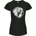 Funny Snowboarding Dont Follow Me Womens Petite Cut T-Shirt Black