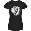 Funny Snowboarding Dont Follow Me Womens Petite Cut T-Shirt Black